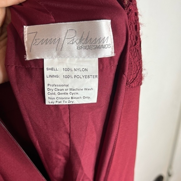 Jenny Packham Bridesmaid Dress JP1001 Burgundy - Picture 7 of 10